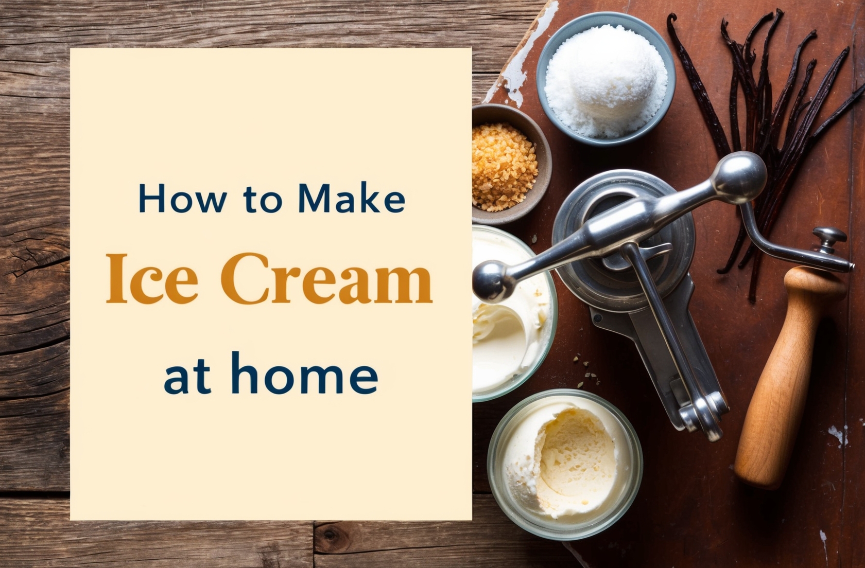 How Do I Make Ice Cream At Home