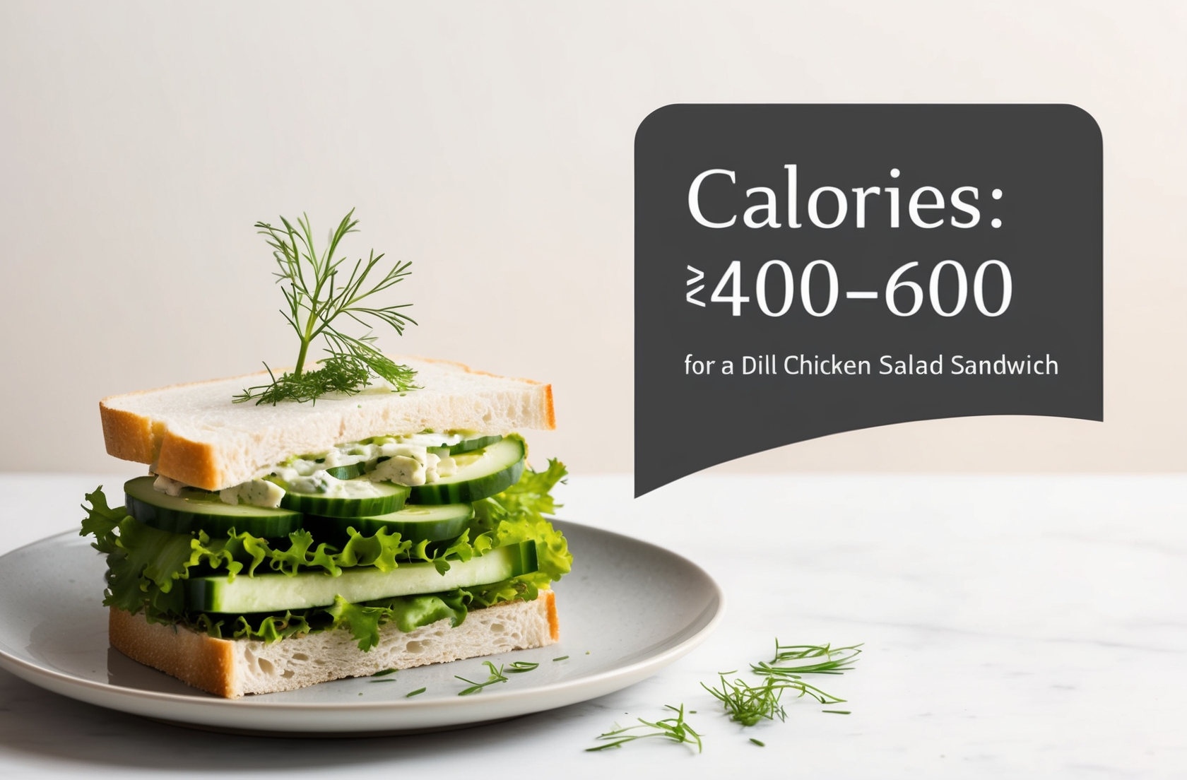 How Many Calories Dill Chicken Salad Sandwich