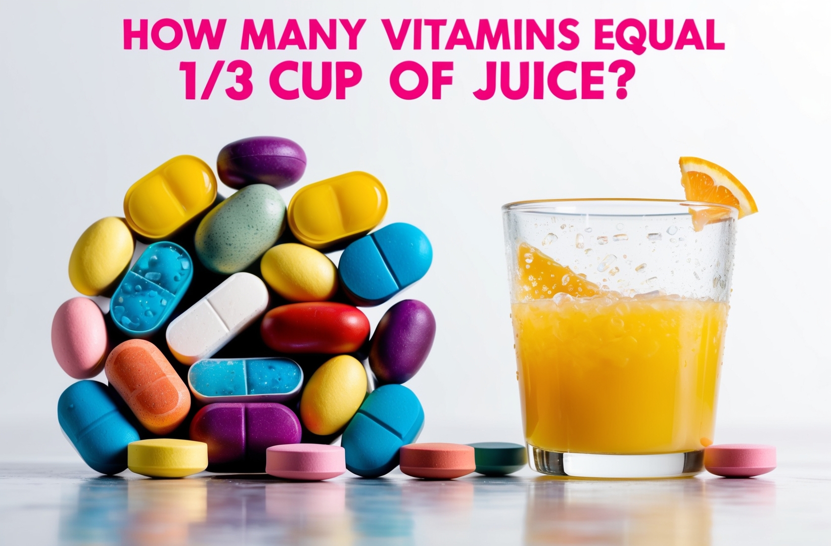 How Many Vitamins Equal 1-3 Cup Juice