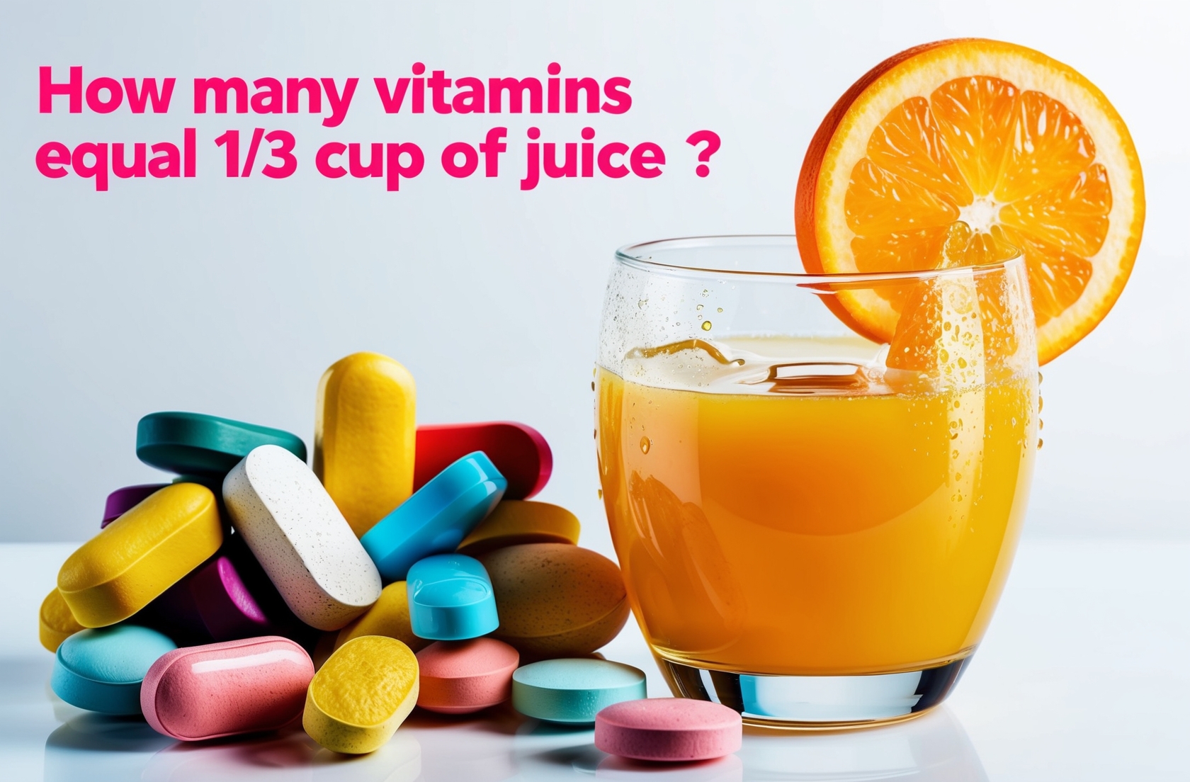 How Many Vitamins Equal 1-3 Cup Juice