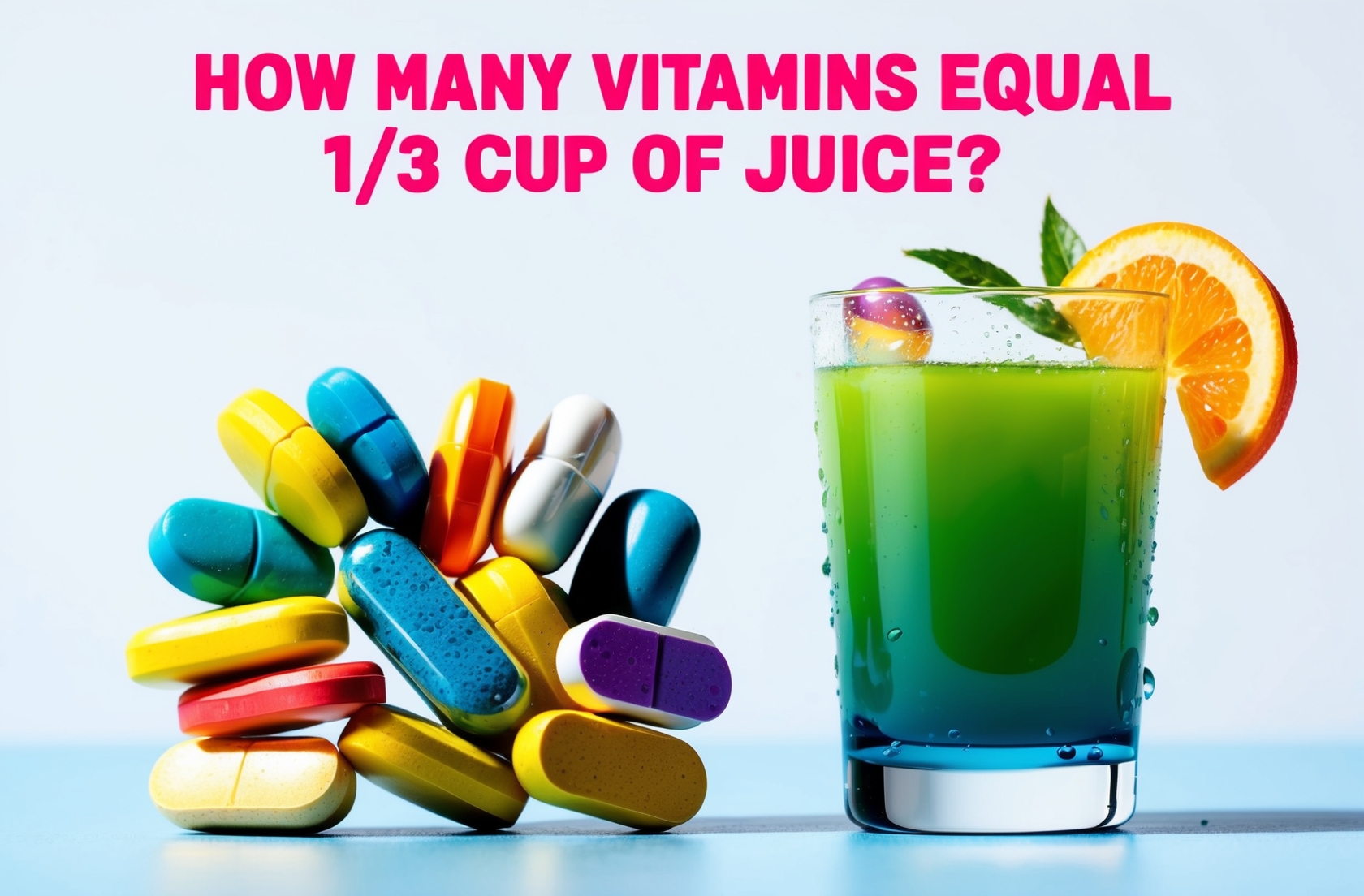 How Many Vitamins Equal 1-3 Cup Juice