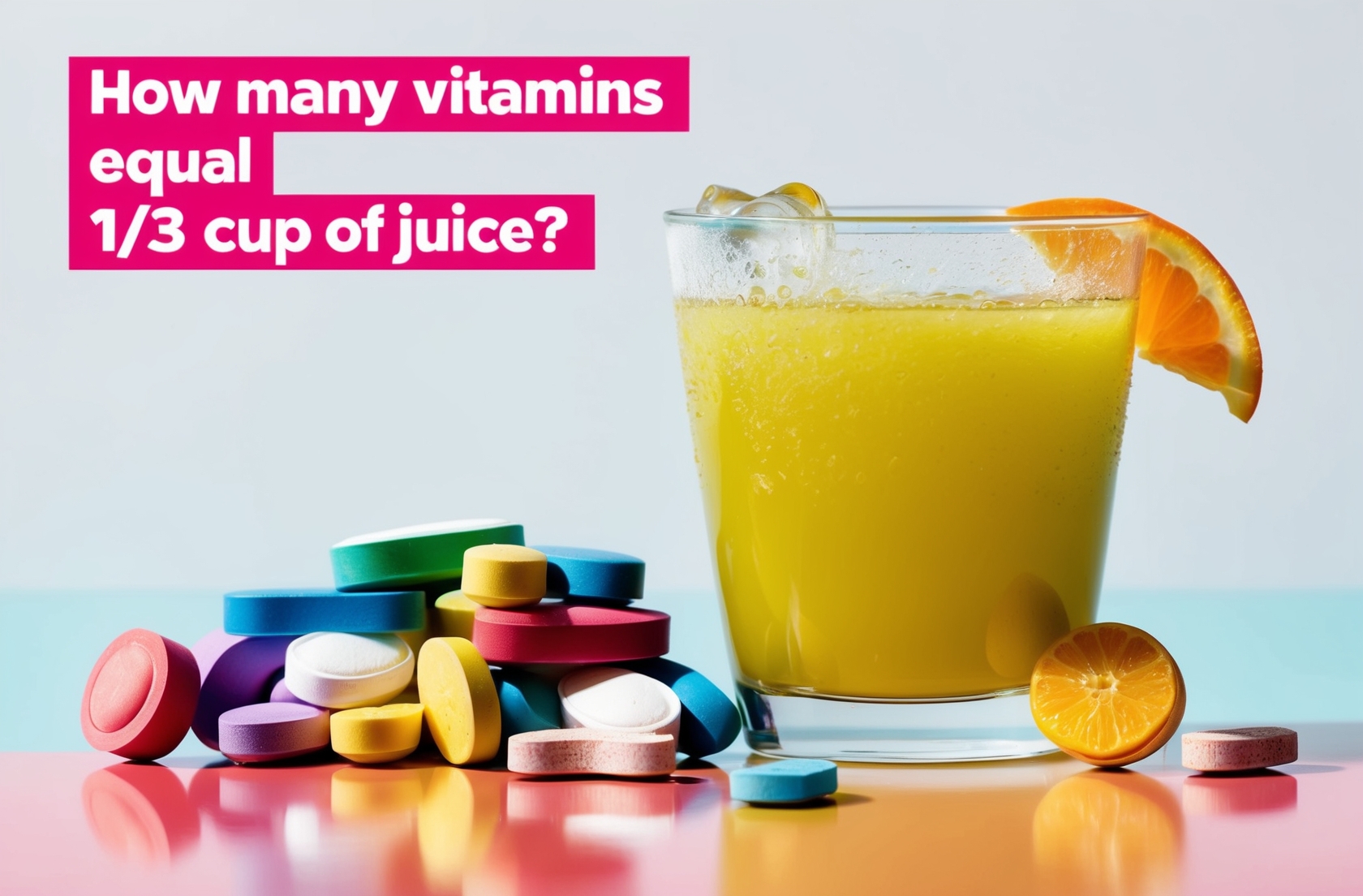 How Many Vitamins Equal 1-3 Cup Juice