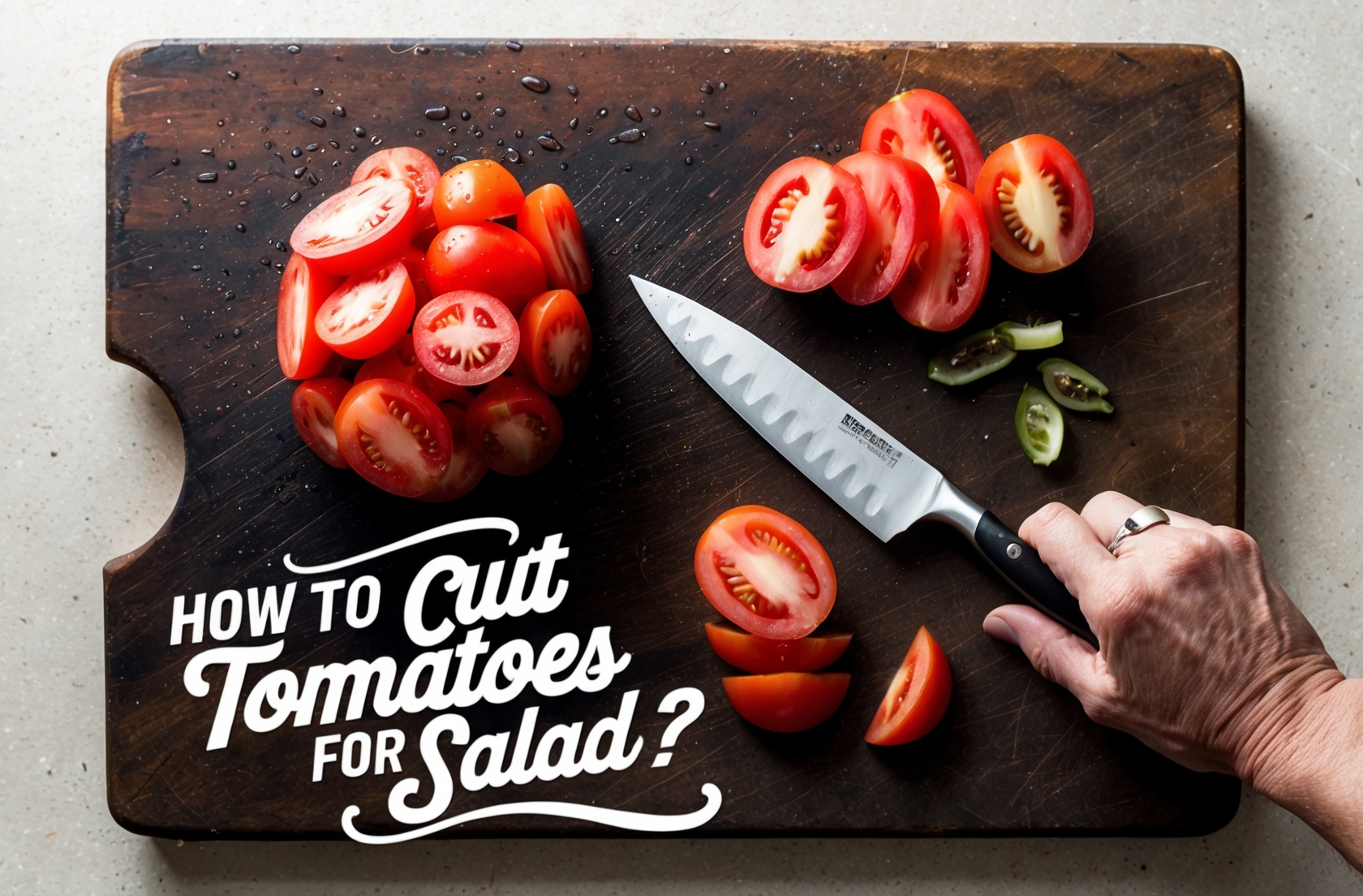 How To Cut Tomatoes For Salad