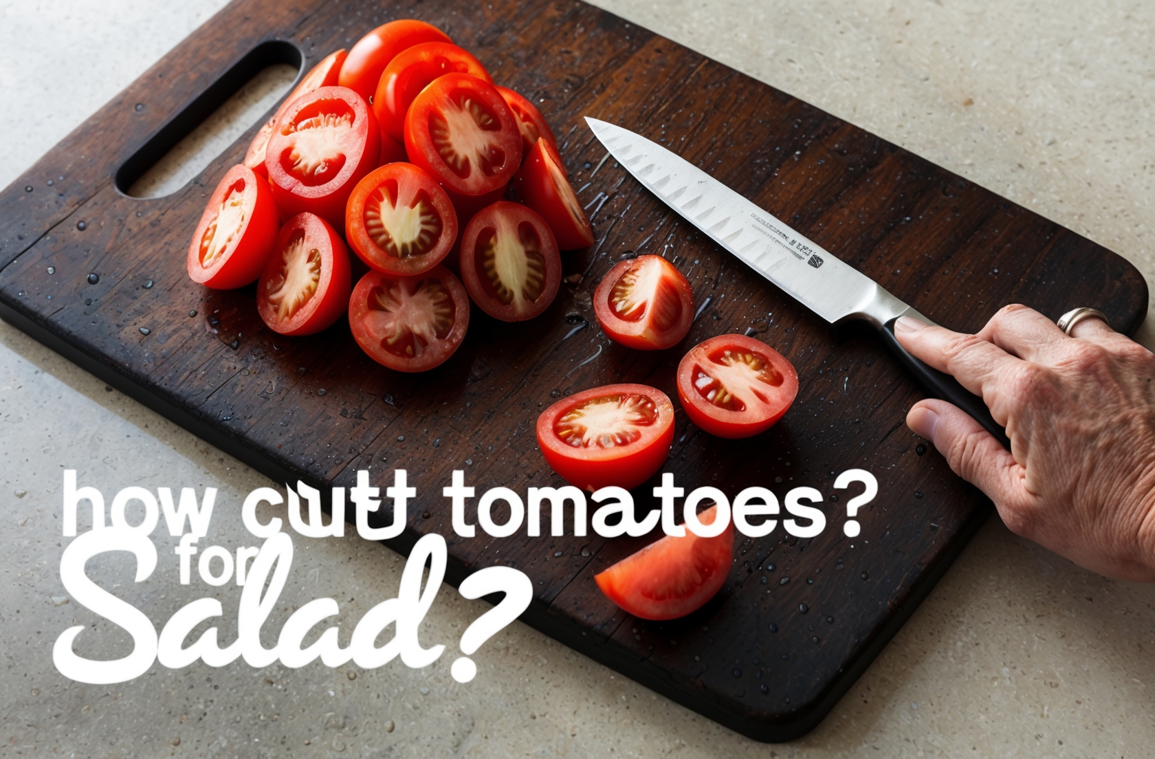 How To Cut Tomatoes For Salad