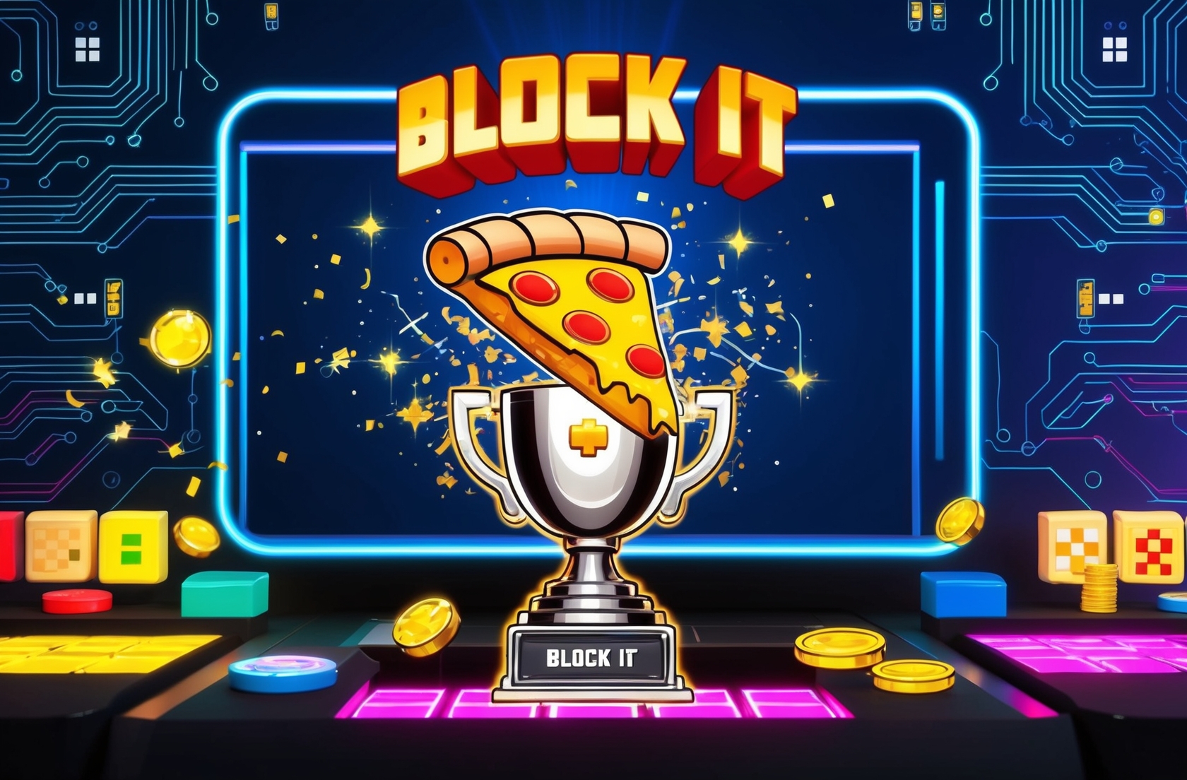 How To Get The Secret Pizza In Block It