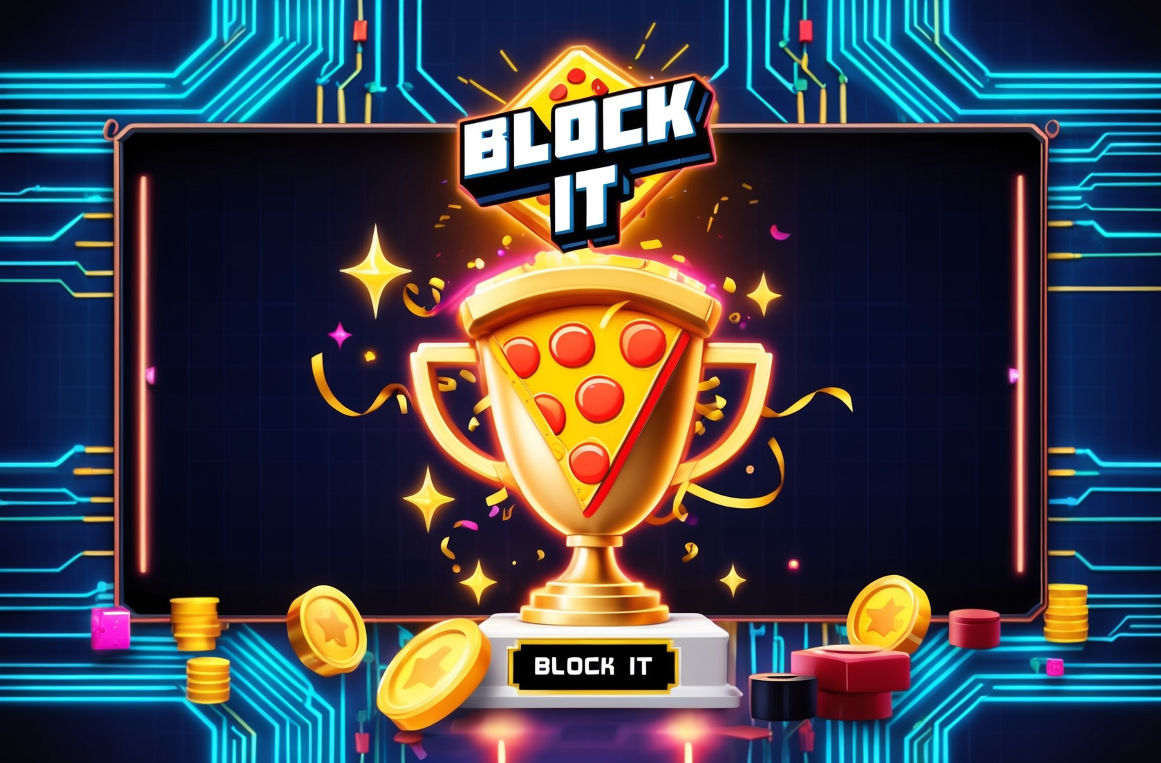 How To Get The Secret Pizza In Block It