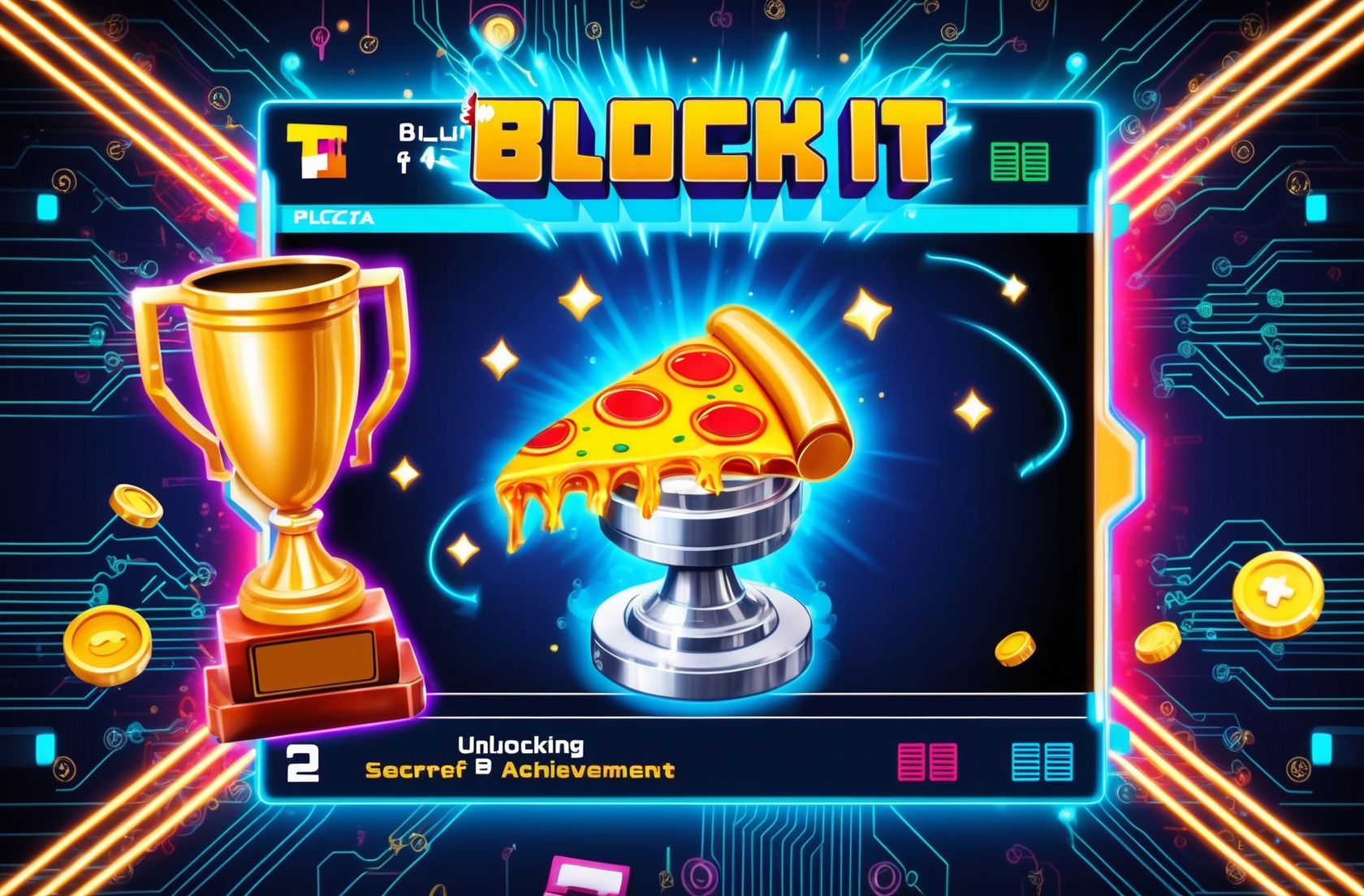 How To Get The Secret Pizza In Block It