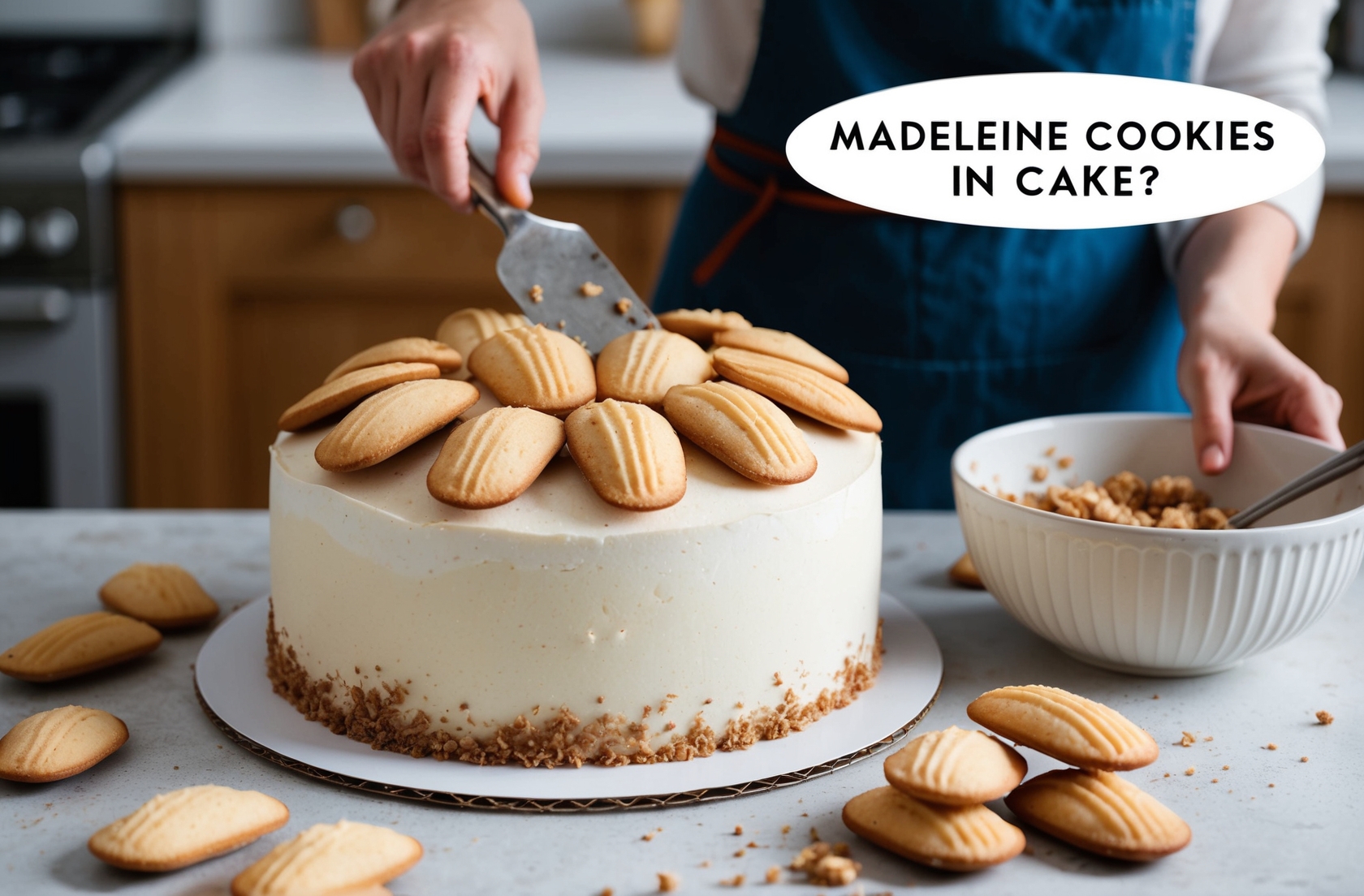 How To Incorporate Madeleine Cookies Into Cake
