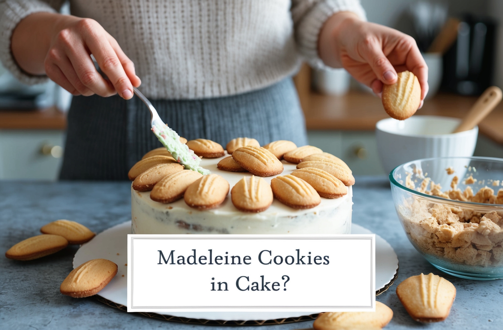 How To Incorporate Madeleine Cookies Into Cake