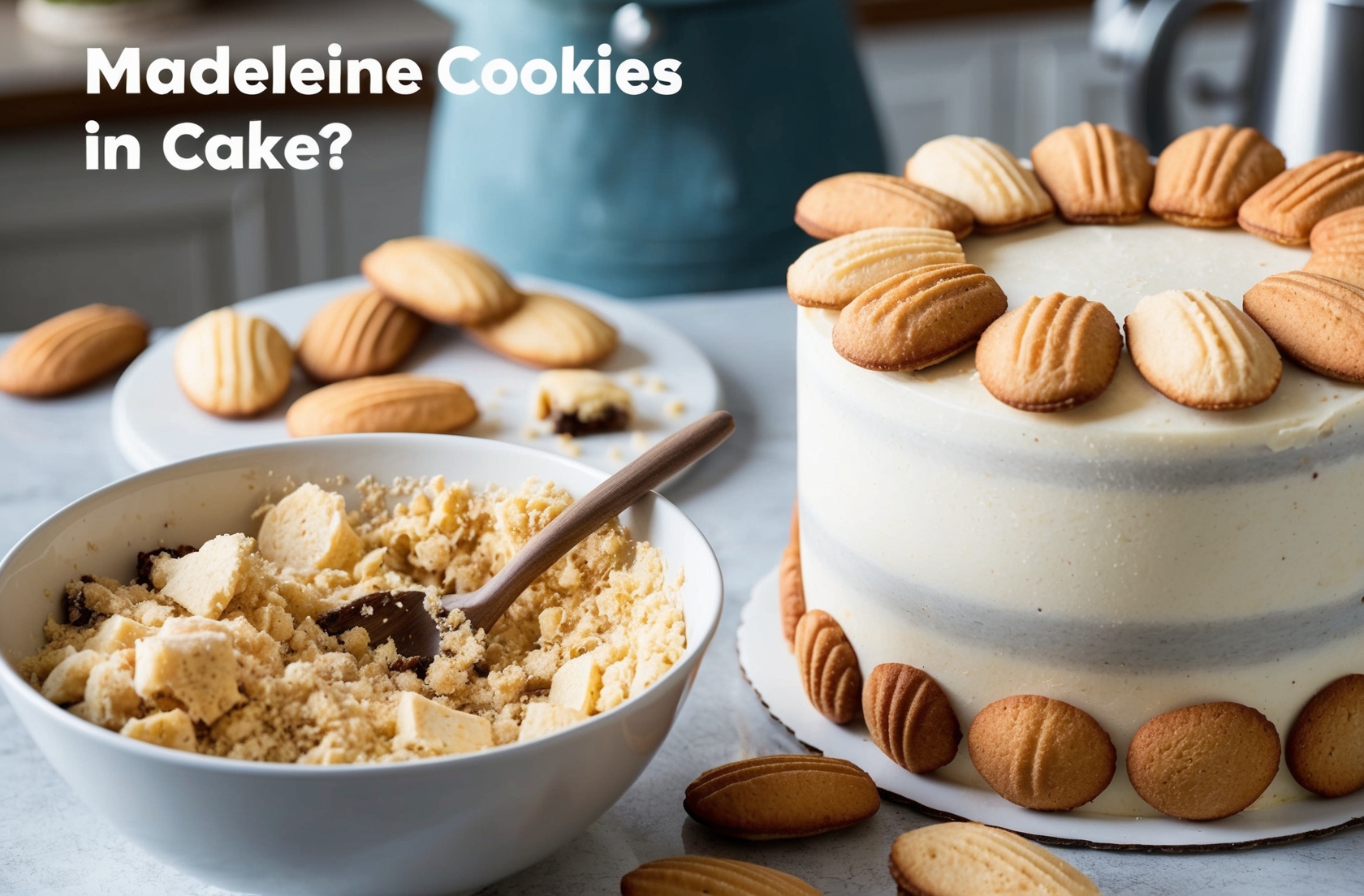 How To Incorporate Madeleine Cookies Into Cake