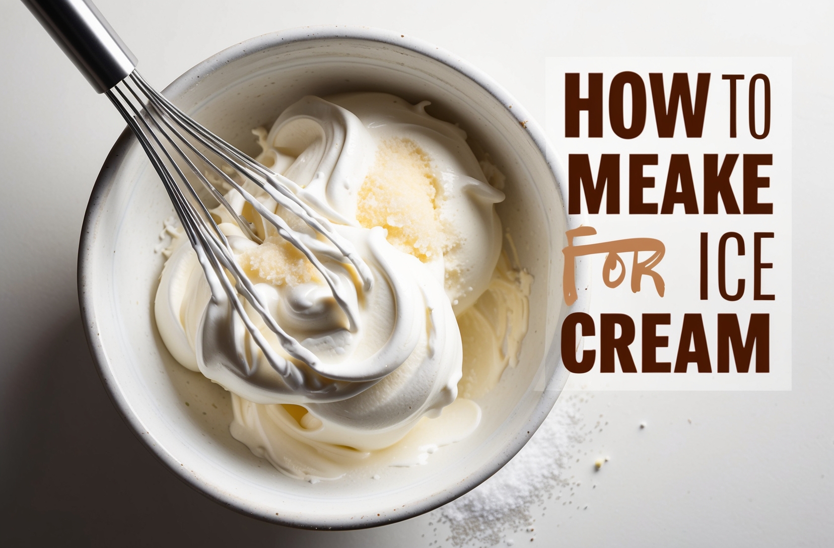 How To Make Cream For Ice Cream