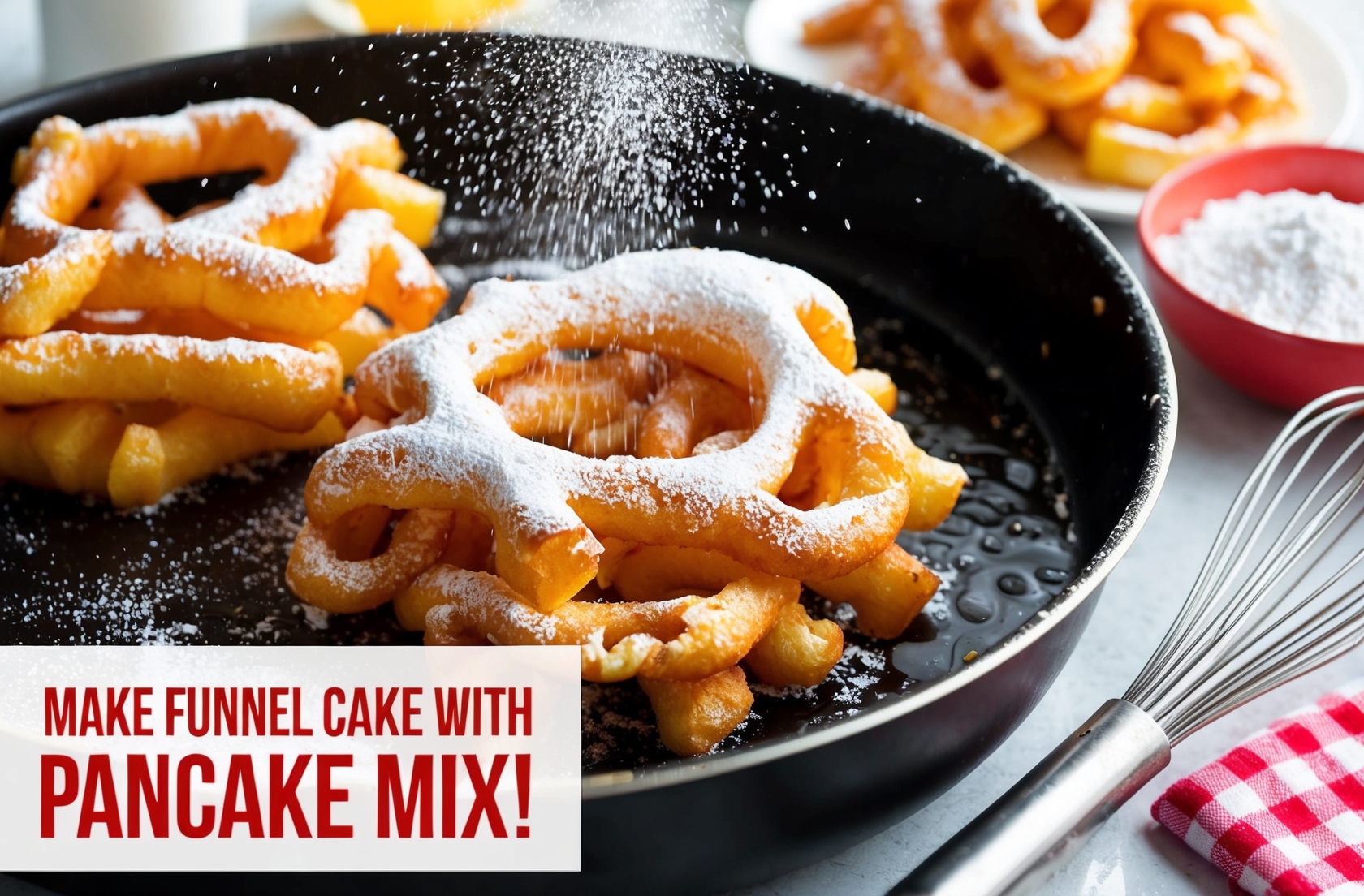 How To Make Funnel Cake With Pancake Mix