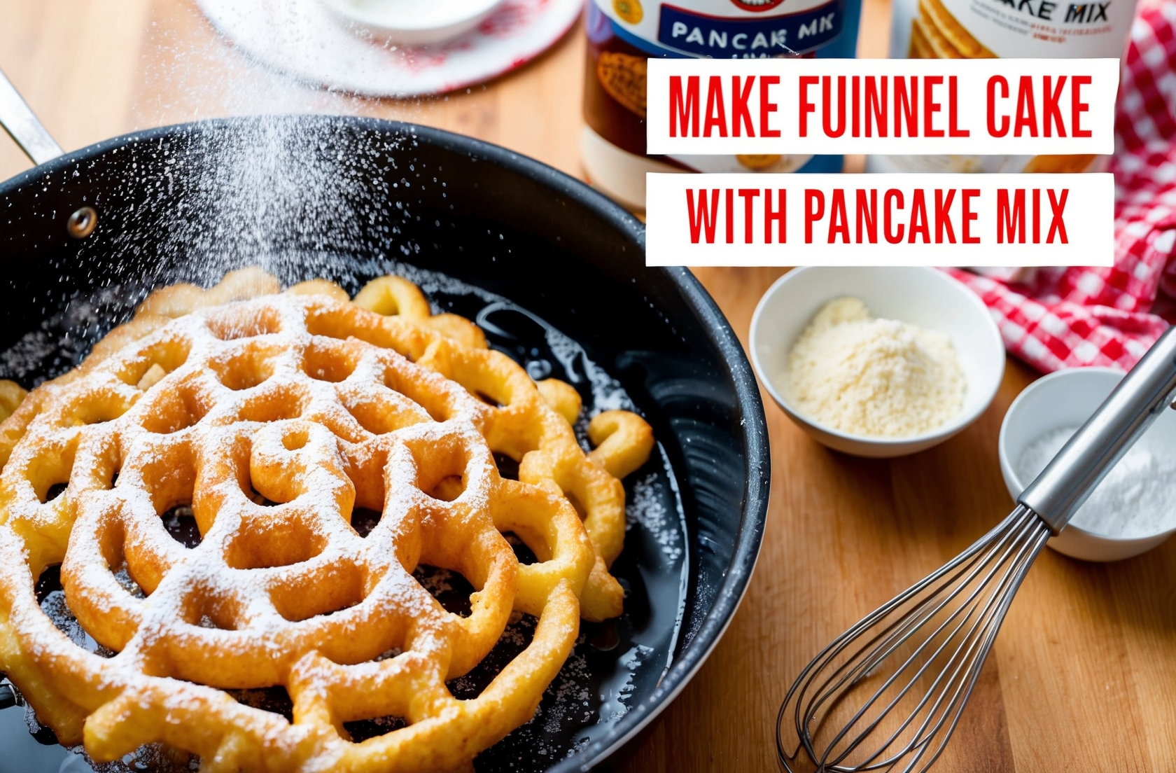 How To Make Funnel Cake With Pancake Mix