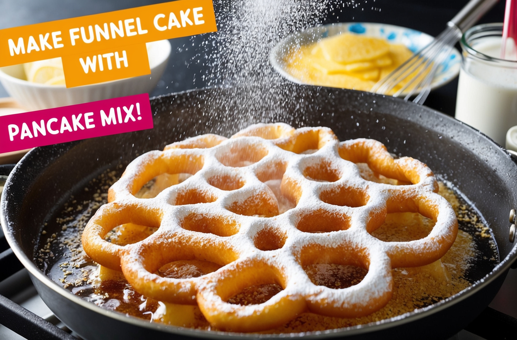 How To Make Funnel Cake With Pancake Mix