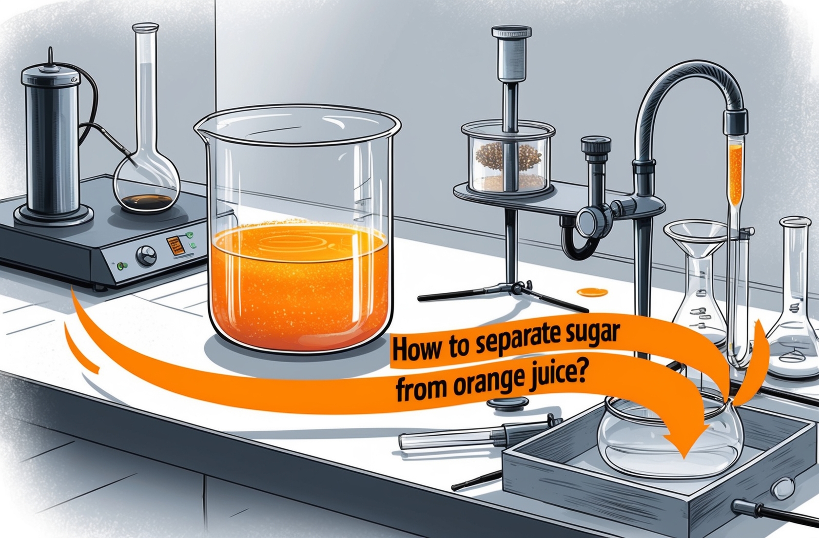 How To Separate Sugar From Orange Juice
