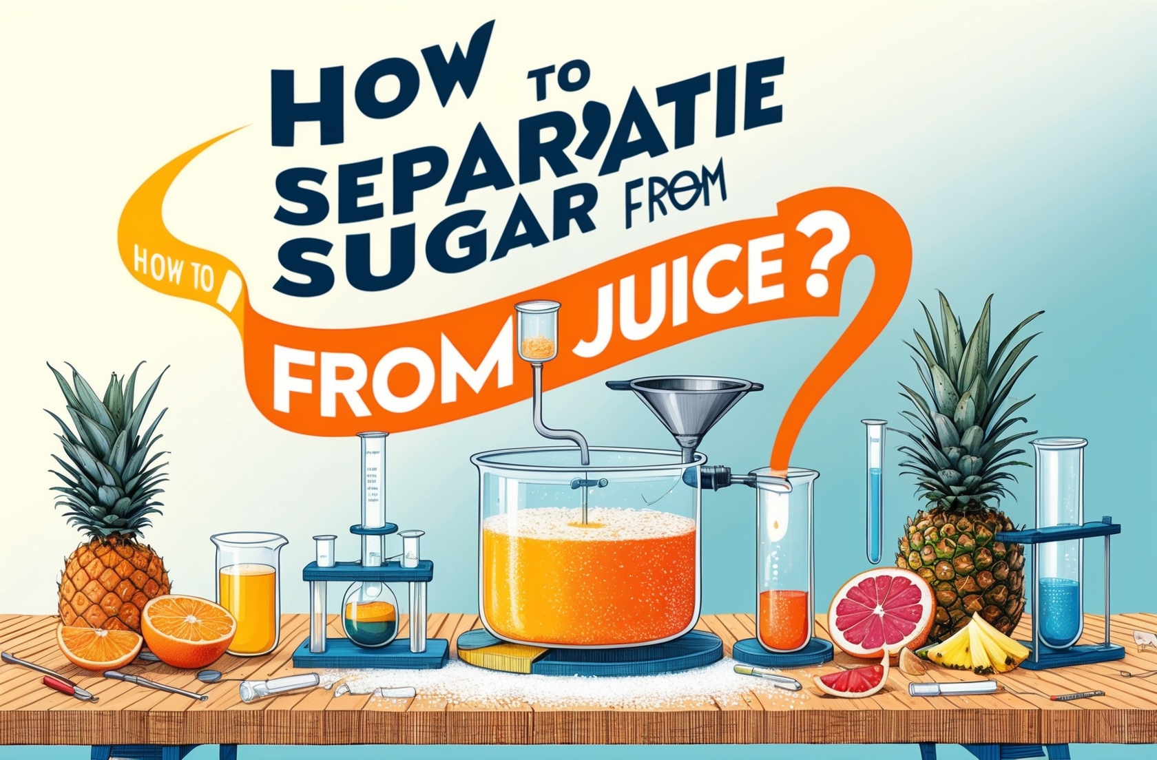 How To Seperate Sugar From Juice