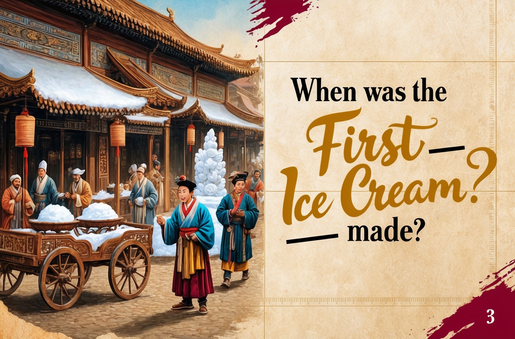 When Was The First Ice Cream Made